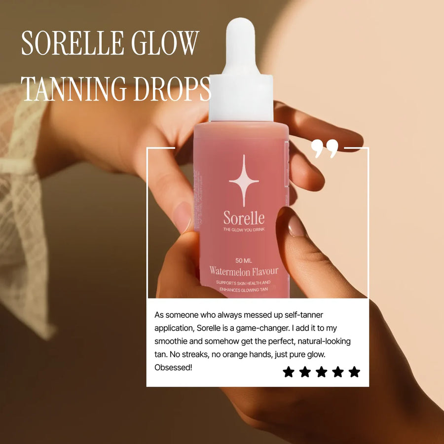 Sorelle Tanning Drops | The Glow You Drink